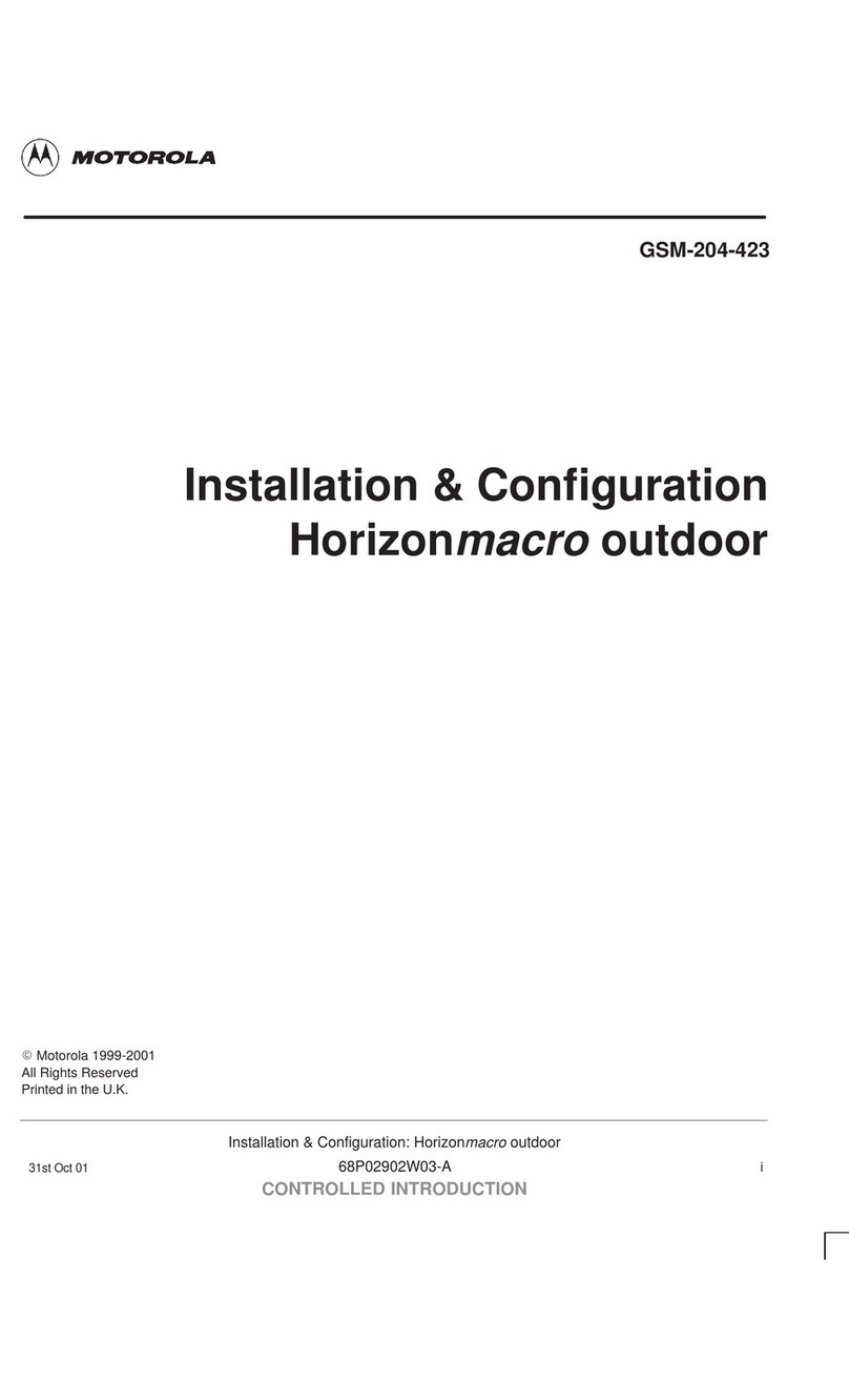 Motorola Horizonmacro outdoor Installation/configuration Motorola Horizonmacro outdoor Installation/configuration