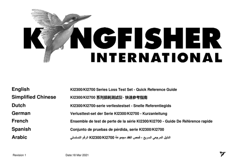 Kingfisher KI 2300 Series Quick reference guide