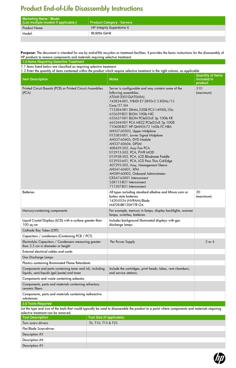 HP BL920s Gen8 Assembly instructions
