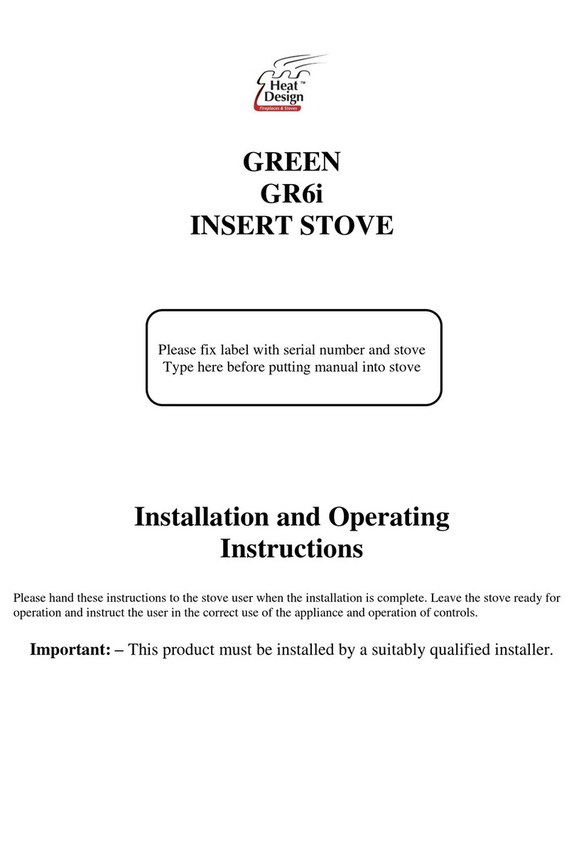 Heat Design GREEN GR6i Installation and operating instructions