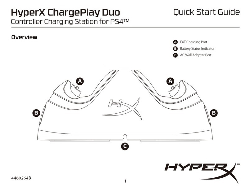 HyperX ChargePlay Duo quick start guide