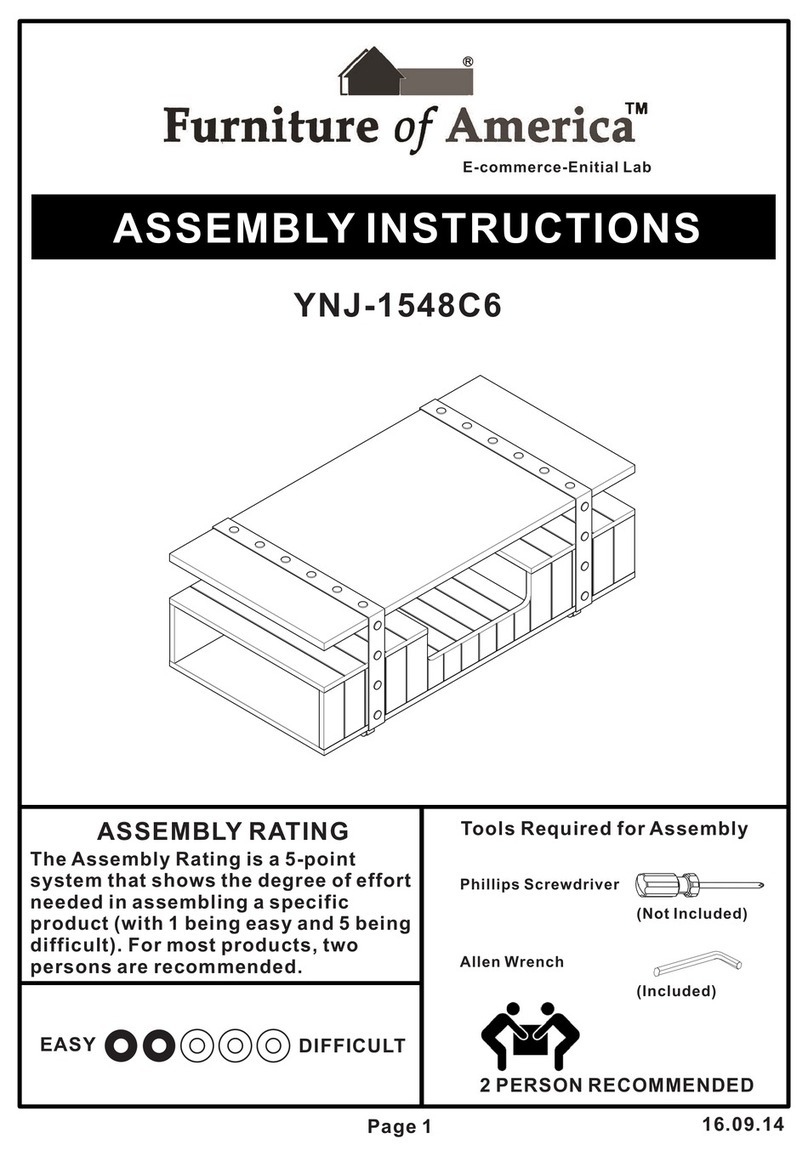 Furniture of America YNJ-1548C6 User manual
