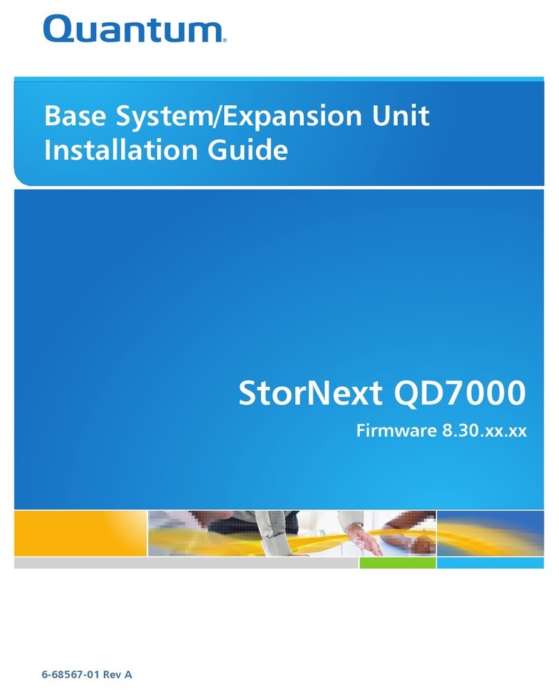 Quantum StorNext QD7000 User manual Quantum StorNext QD7000 User manual