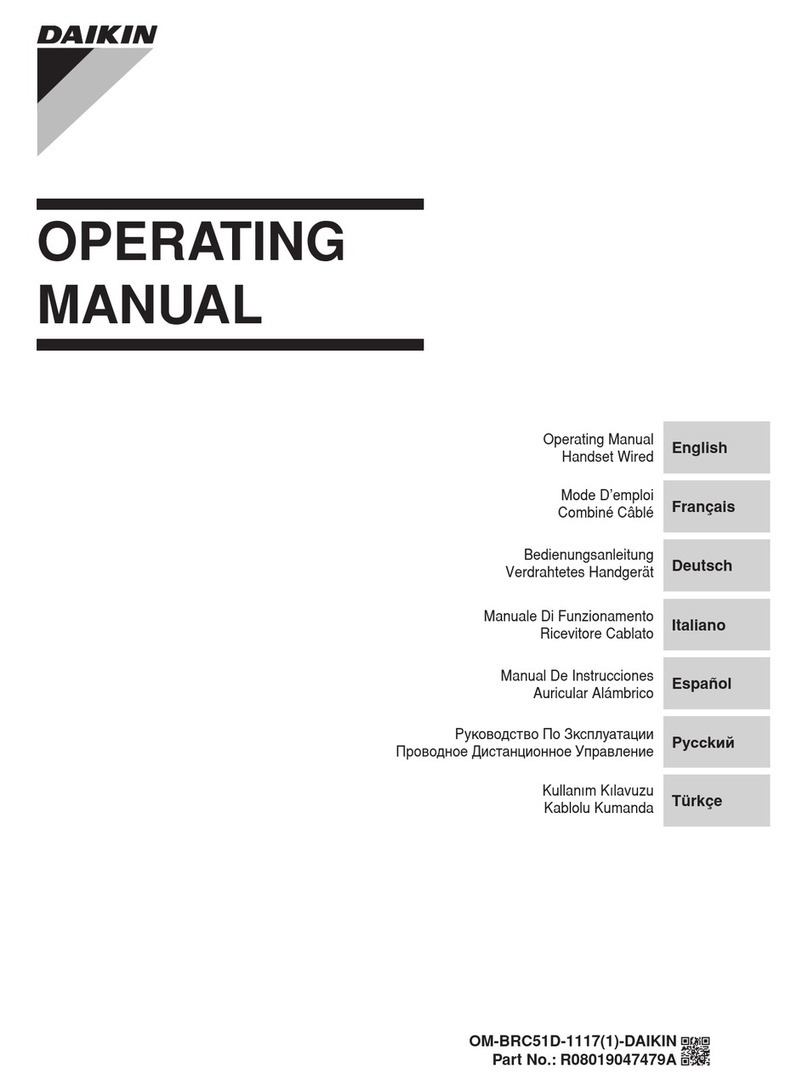 Daikin BRC51D64 operating manual