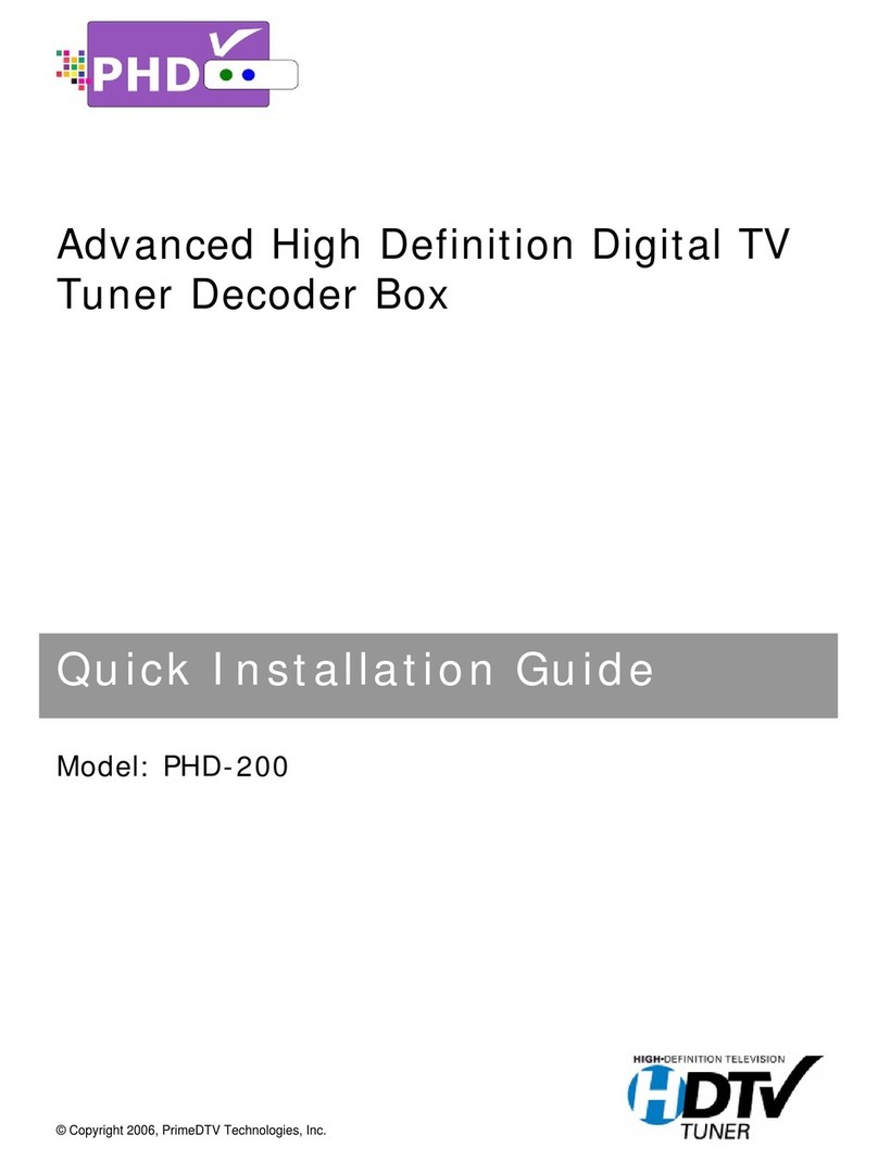 PrimeDTV Technologies PHD-200 User manual