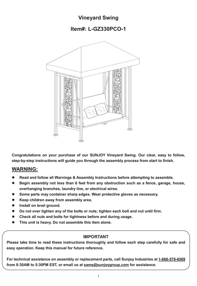 Sunjoy L-GZ330PCO-1 User manual