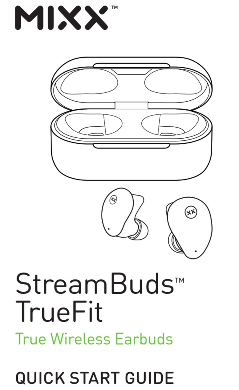 Mixx StreamBuds TrueFit User manual