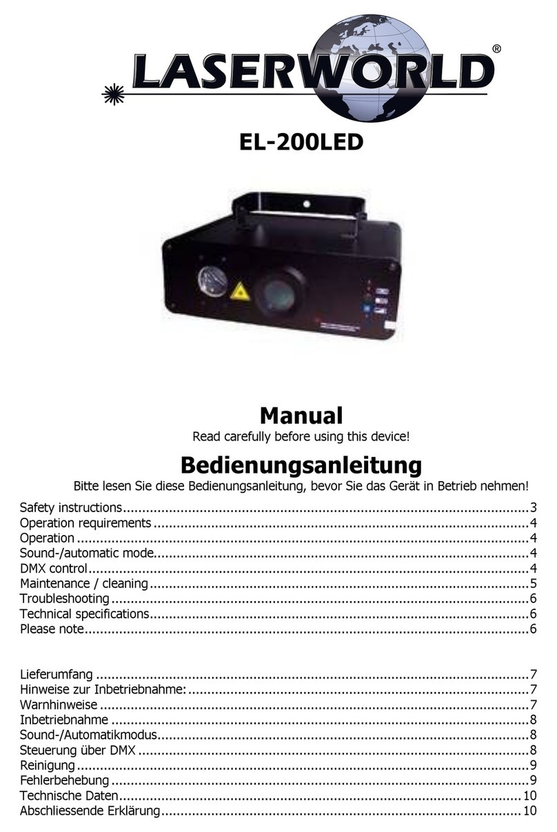 Laserworld EL 200 LED User manual