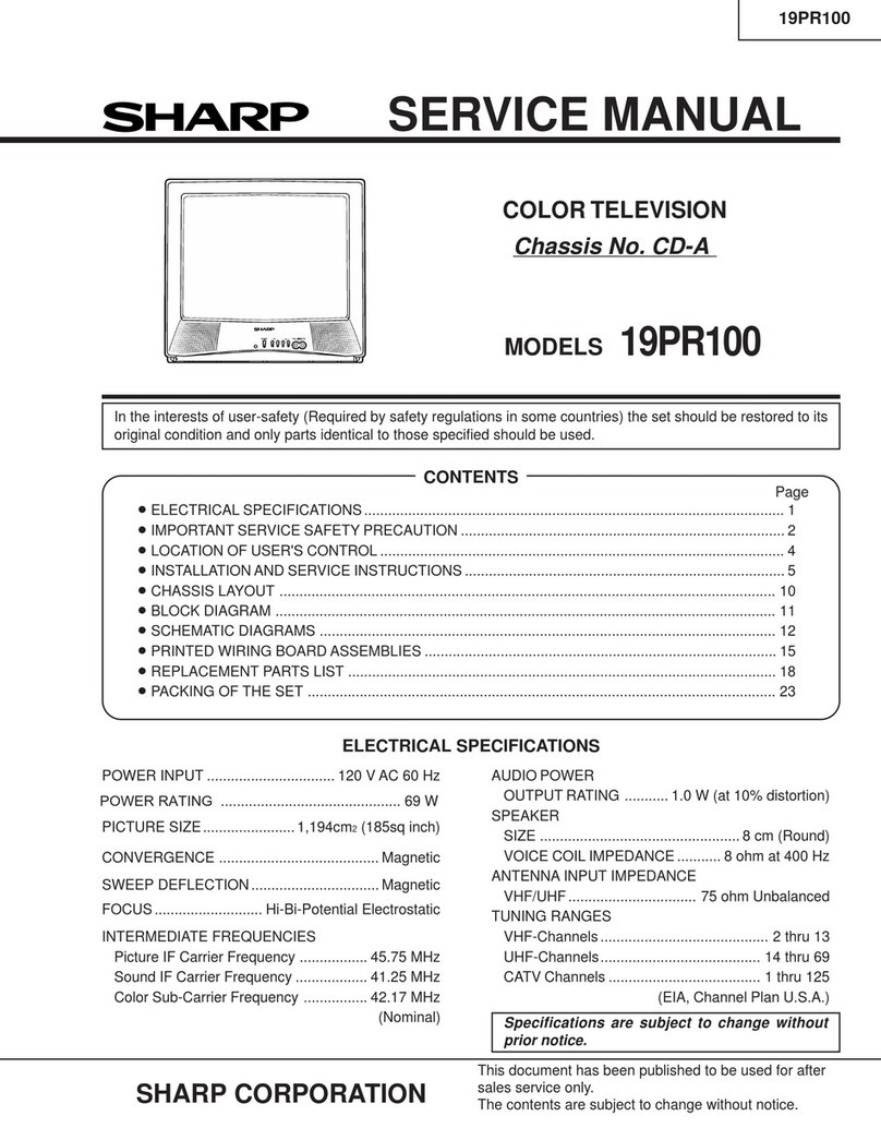 Sharp 19PR100 User manual