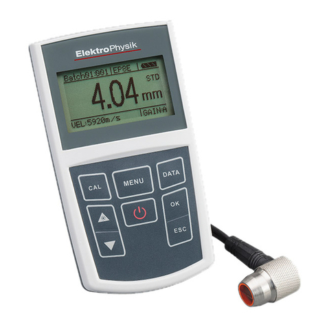 ElektroPhysik MiniTest 430 Use and care manual
