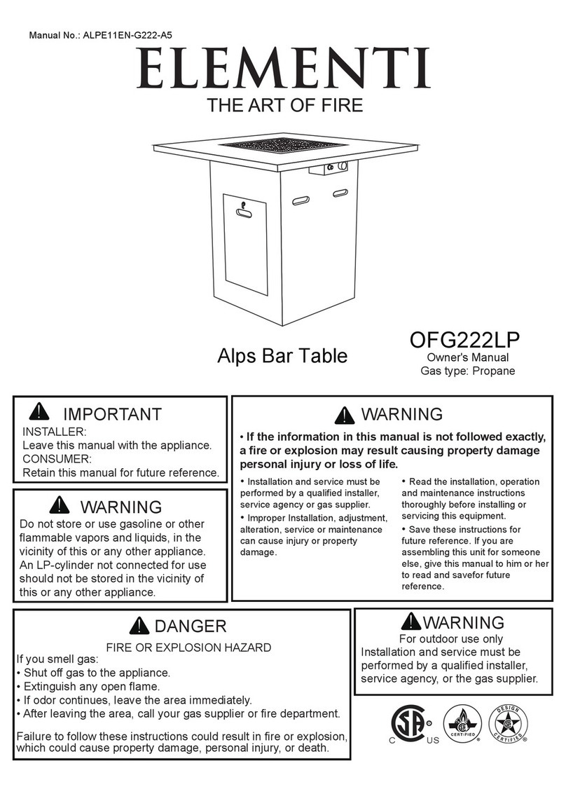 ELEMENTI Alps Bar Table manual