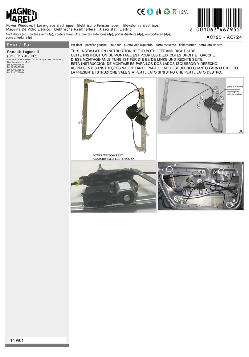 Magneti Marelli AC723 Installation instruction