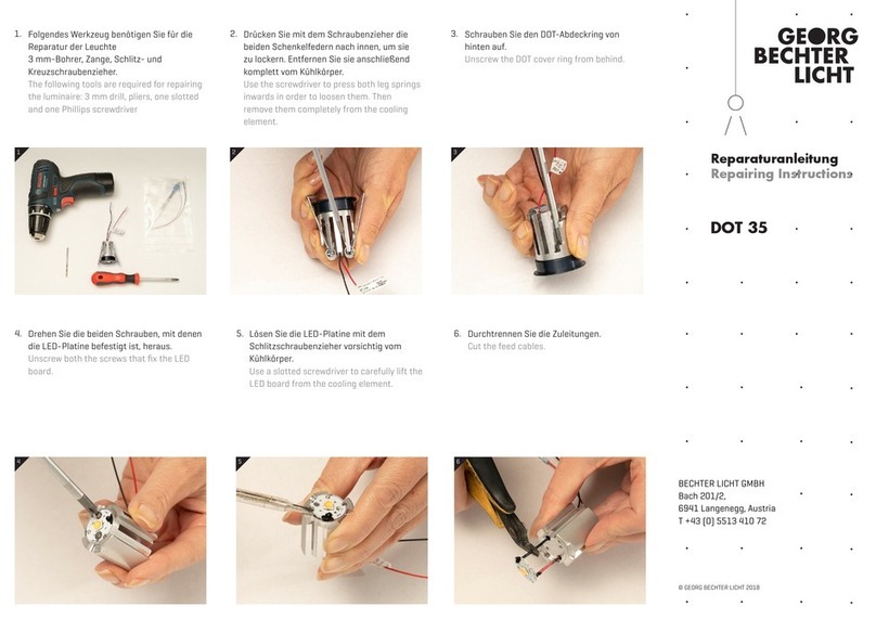 Georg Bechter Licht DOT 35 Repairing instructions