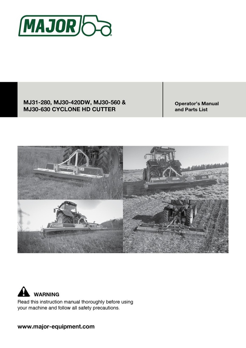 Major MJ31-280 Operator's manual and parts list