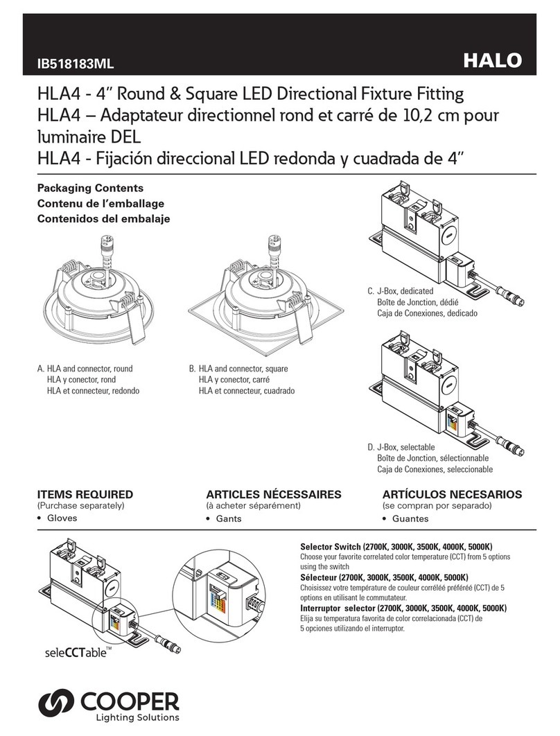 Cooper HALO HLA4 User manual