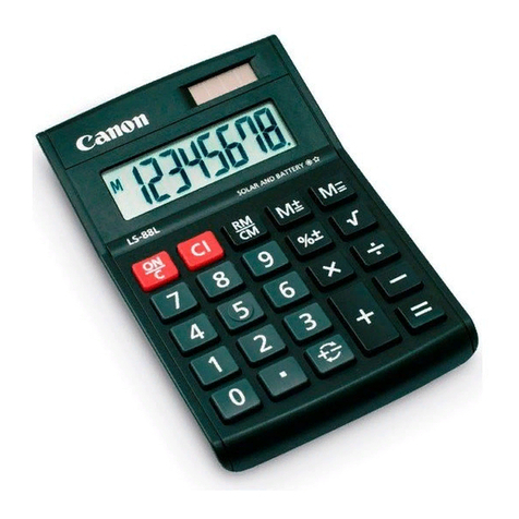 Canon LS-88L instructions