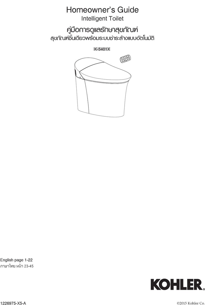 Kohler K-5401X Assembly instructions