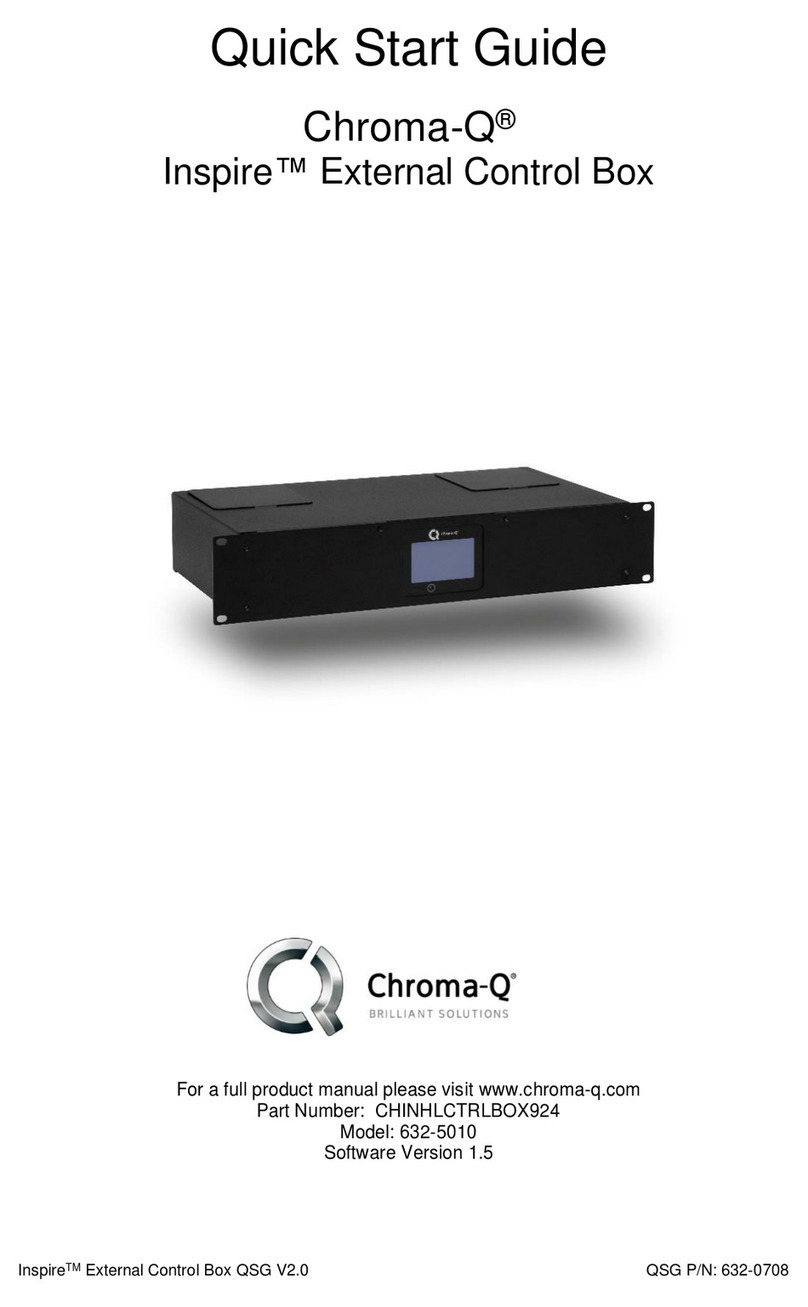 Chroma Inspire 632-5010 User manual