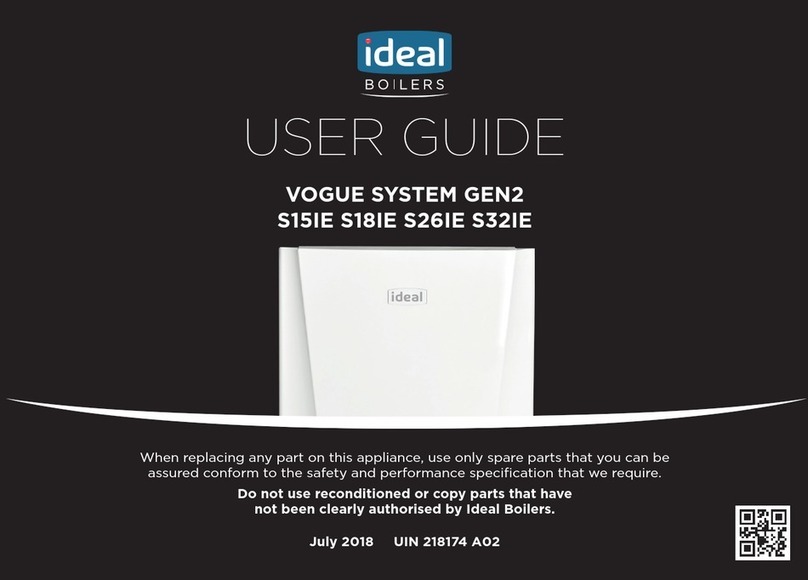 Benchmark Ideal Boilers Vogue S15IE User manual