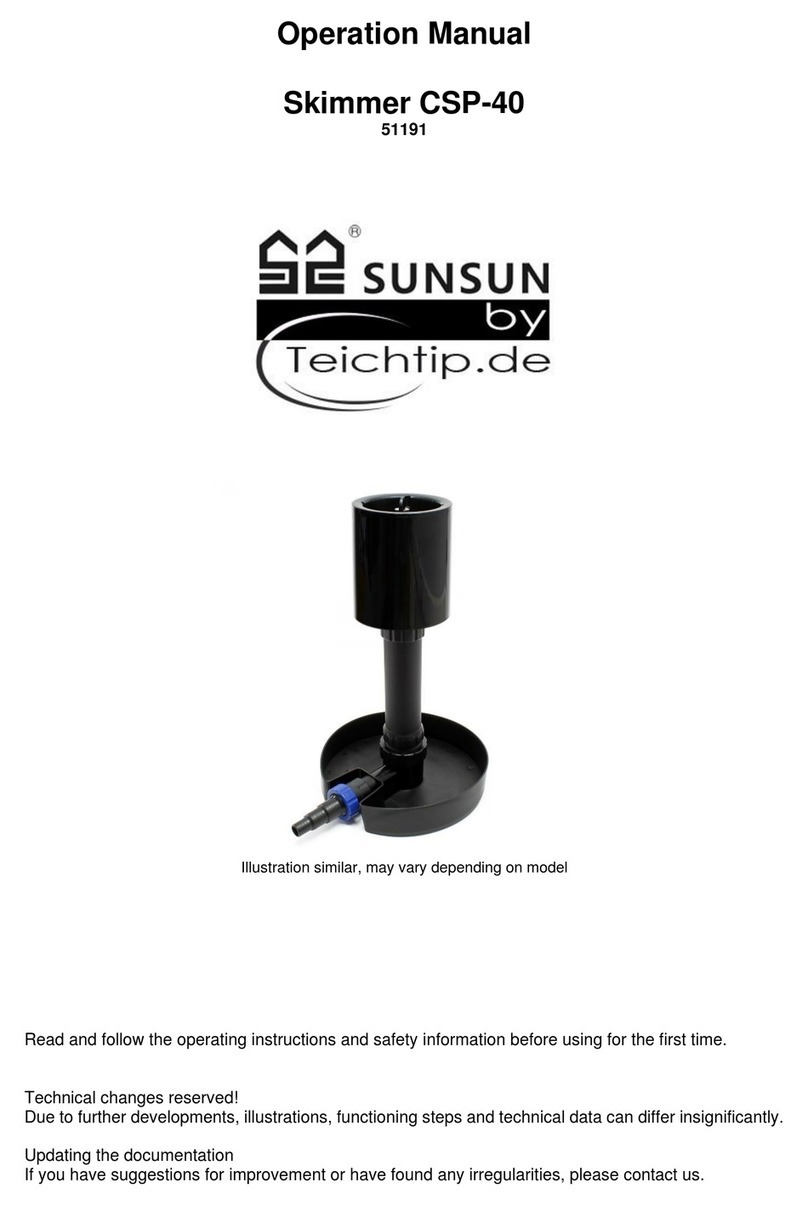 WilTec SUNSUN Skimmer CSP-40 User manual