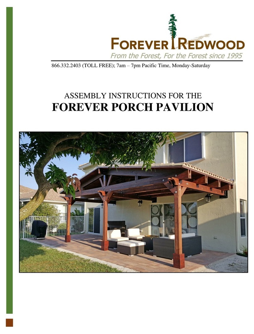 Forever Redwood Forever Porch Pavilion User manual