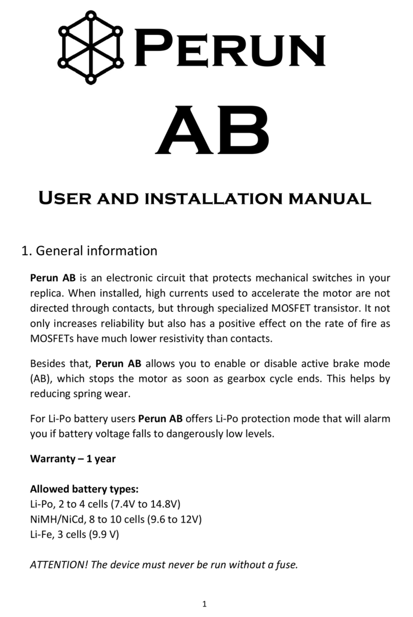 Perun AB User and installation manual