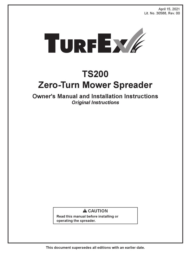 TurfEx TS-200 Owner's manual and installation instructions