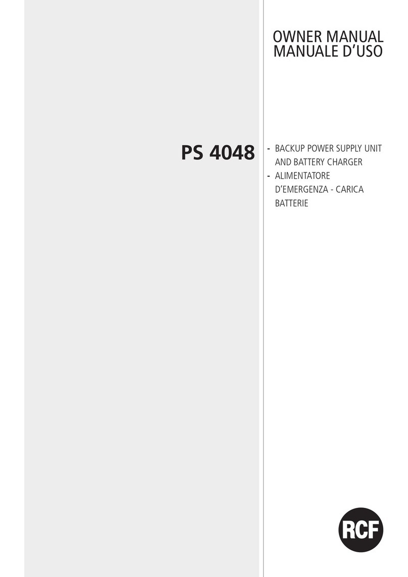 RCF PS 4048 owner's manual