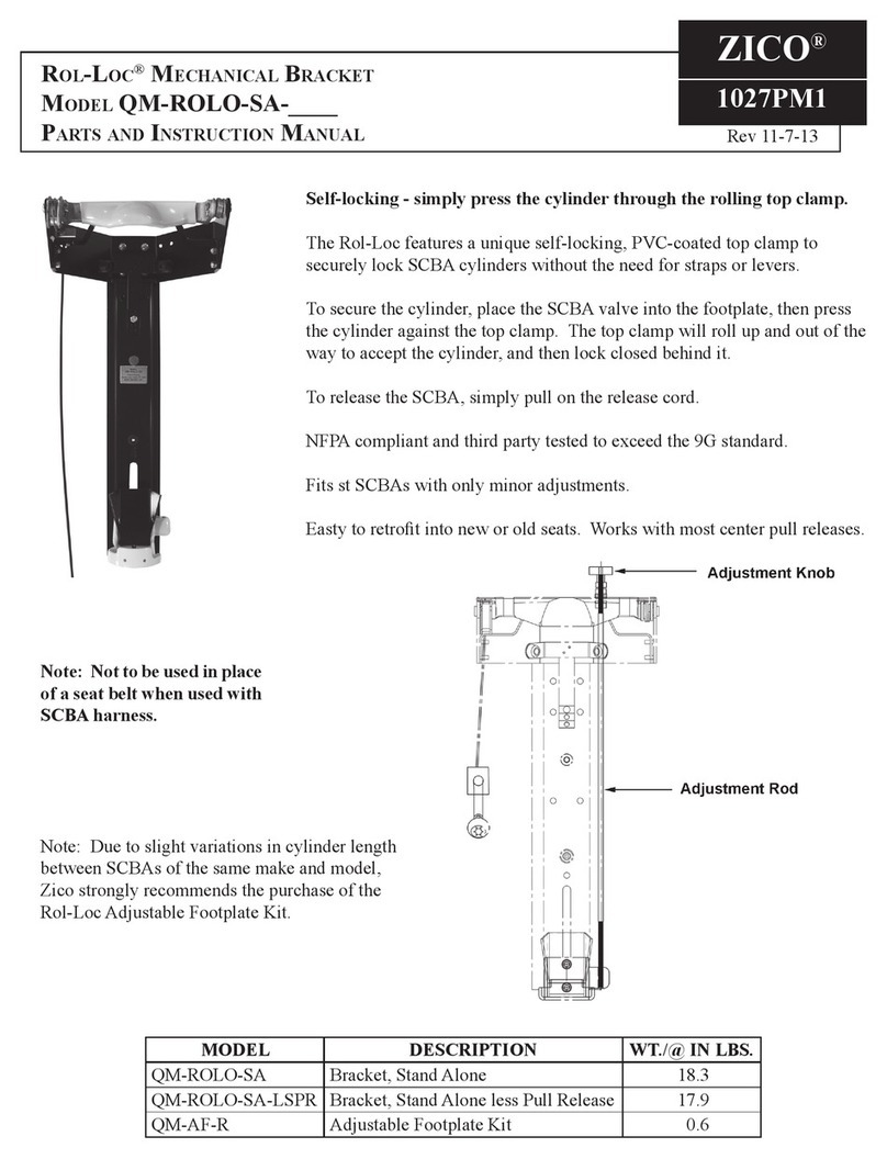 Zico Rol-Loc QM-ROLO-SA Series Parts and instruction manual