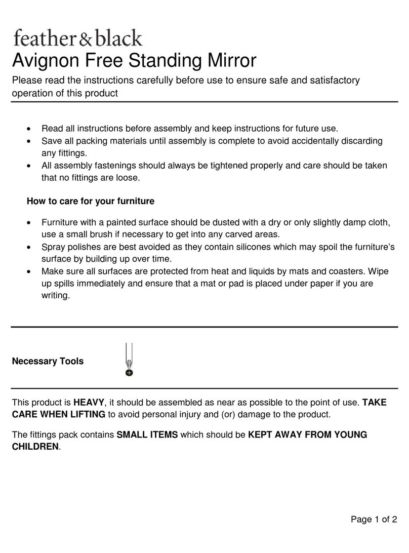 feather&black Avignon Assembly instructions