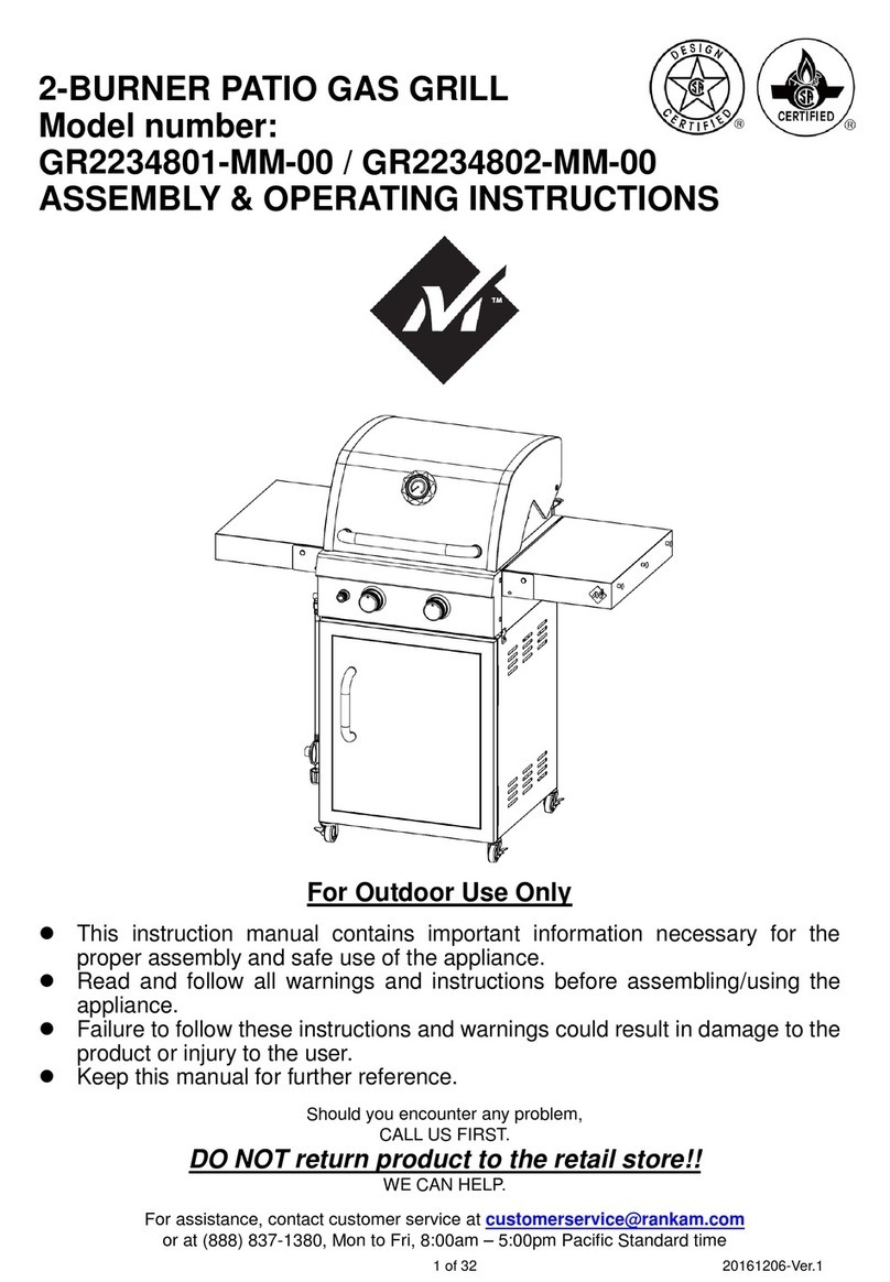 Rankam GR2234801-MM-00 Assembly & operating instructions