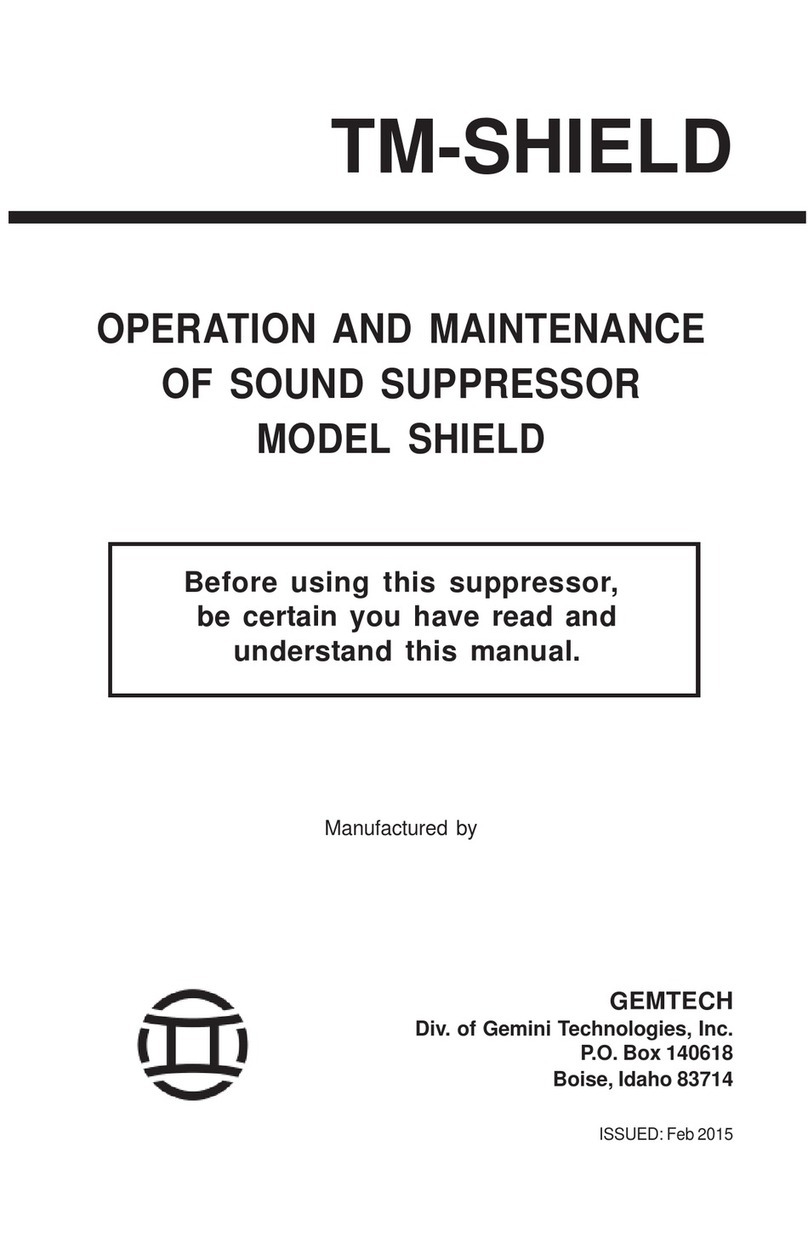 Gemtech SHIELD Operation and maintenance