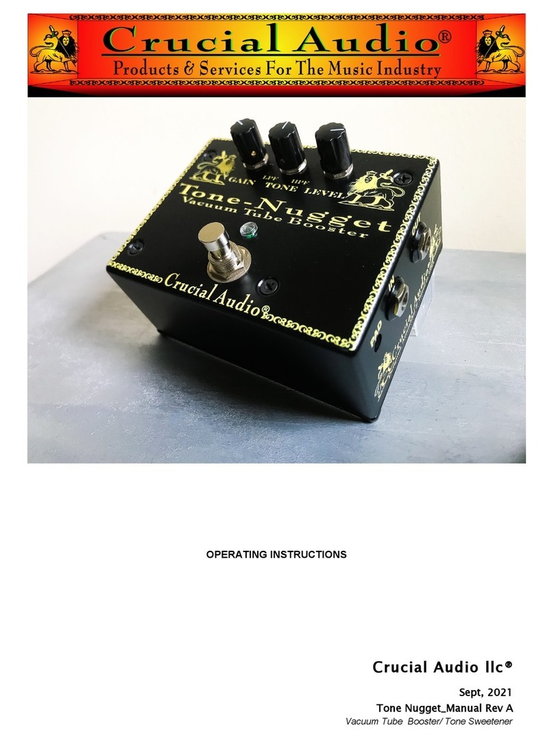 Crucial Audio Tone-Nugget operating instructions