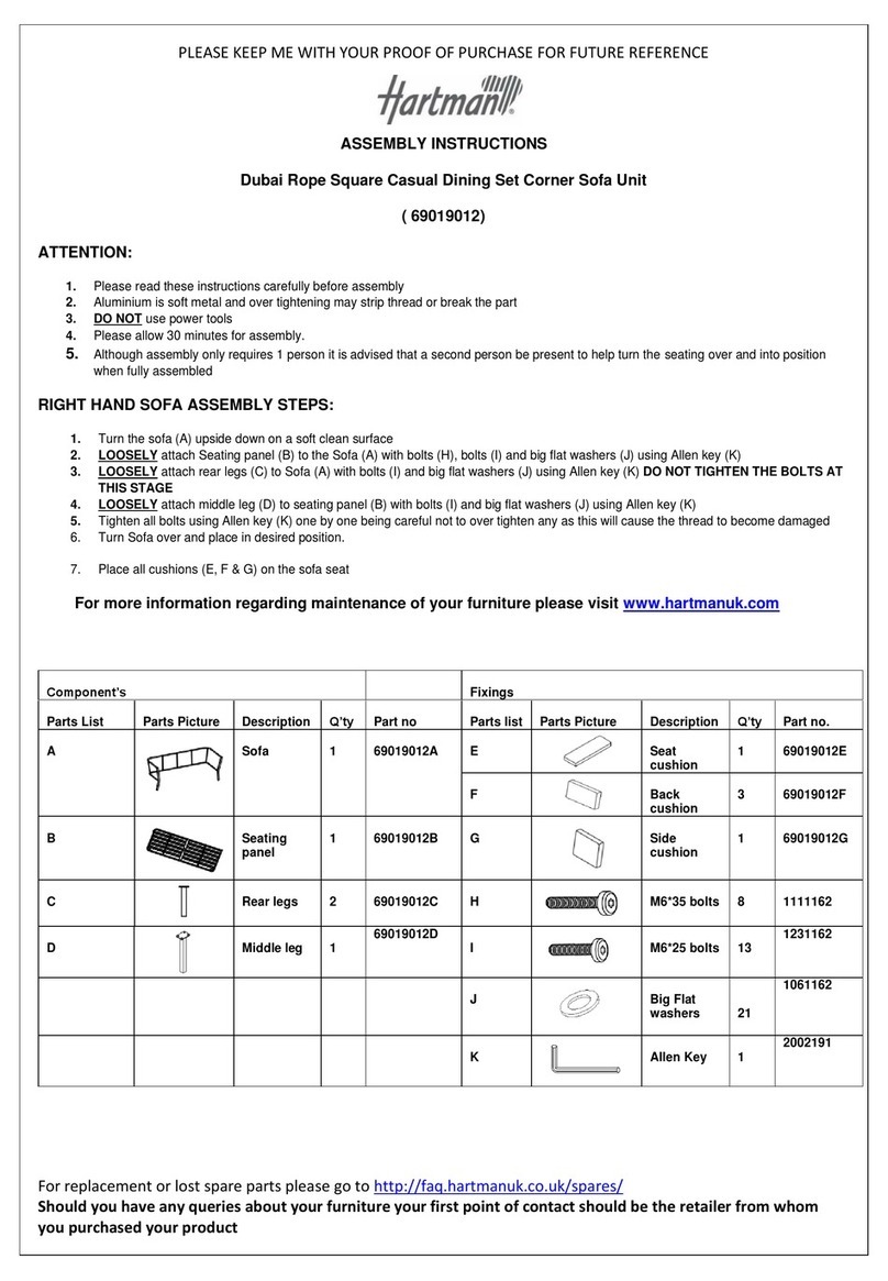 Hartman 69019012 User manual