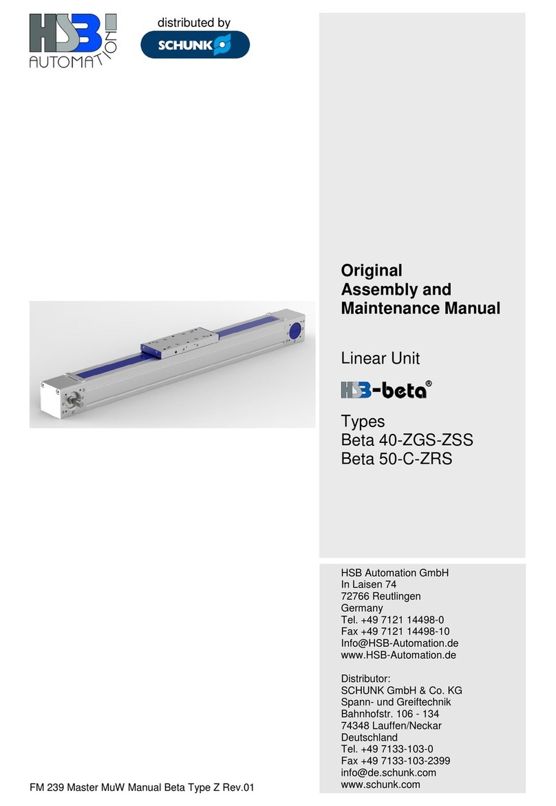 HSB Beta 40-ZGS-ZSS Original Assembly and Maintenance Manual