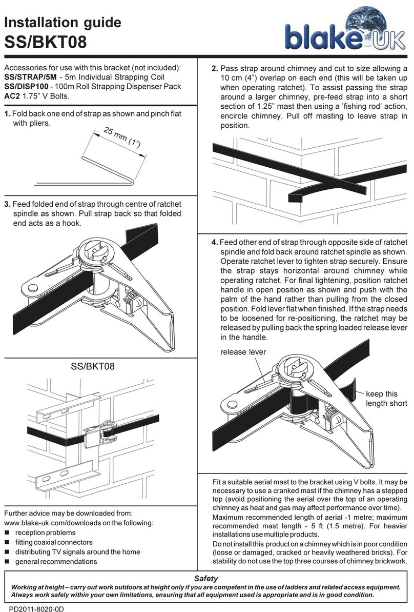 Blake UK SS/BKT08 installation guide