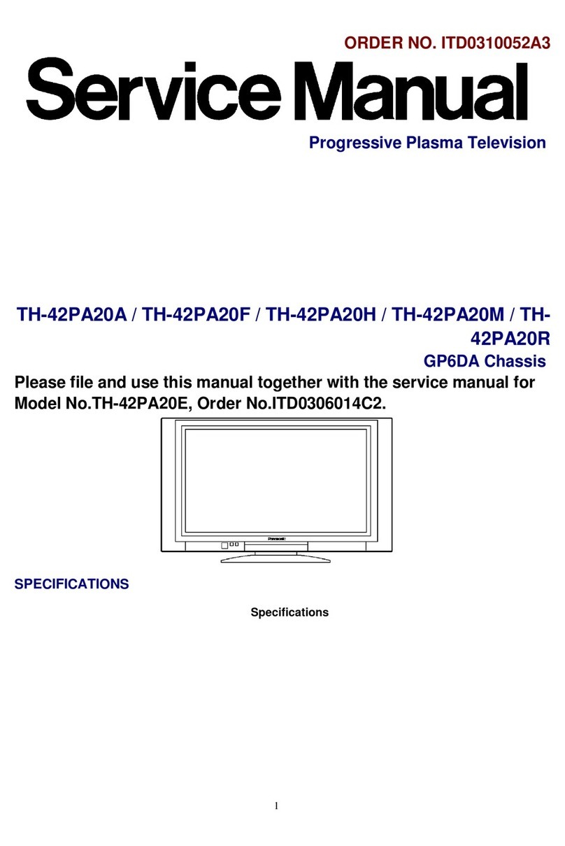Panasonic TH-42PA20A User manual