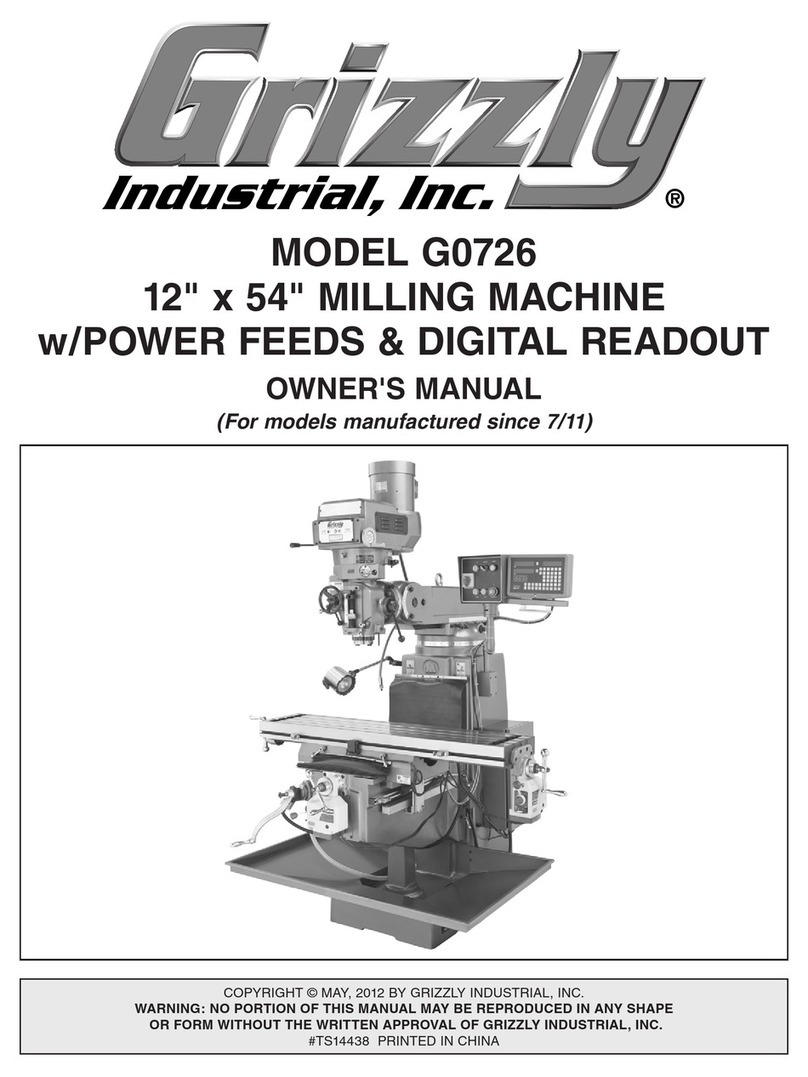 Grizzly G0726 User manual