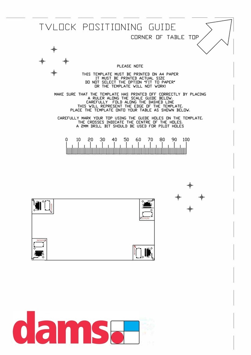 dams TVLOCK User manual