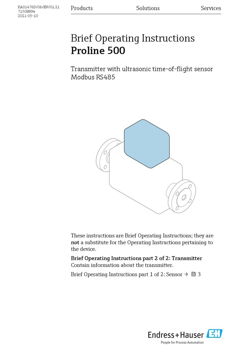 Endress+Hauser Proline 500 Brief operating instructions