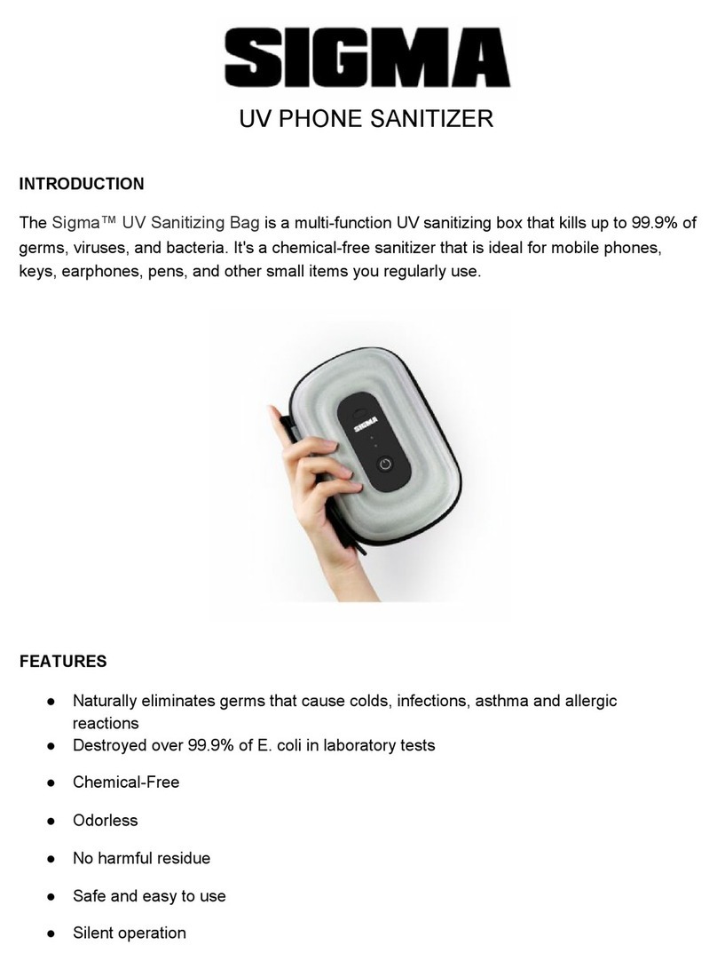 Sigma UV PHONE SANITIZER manual