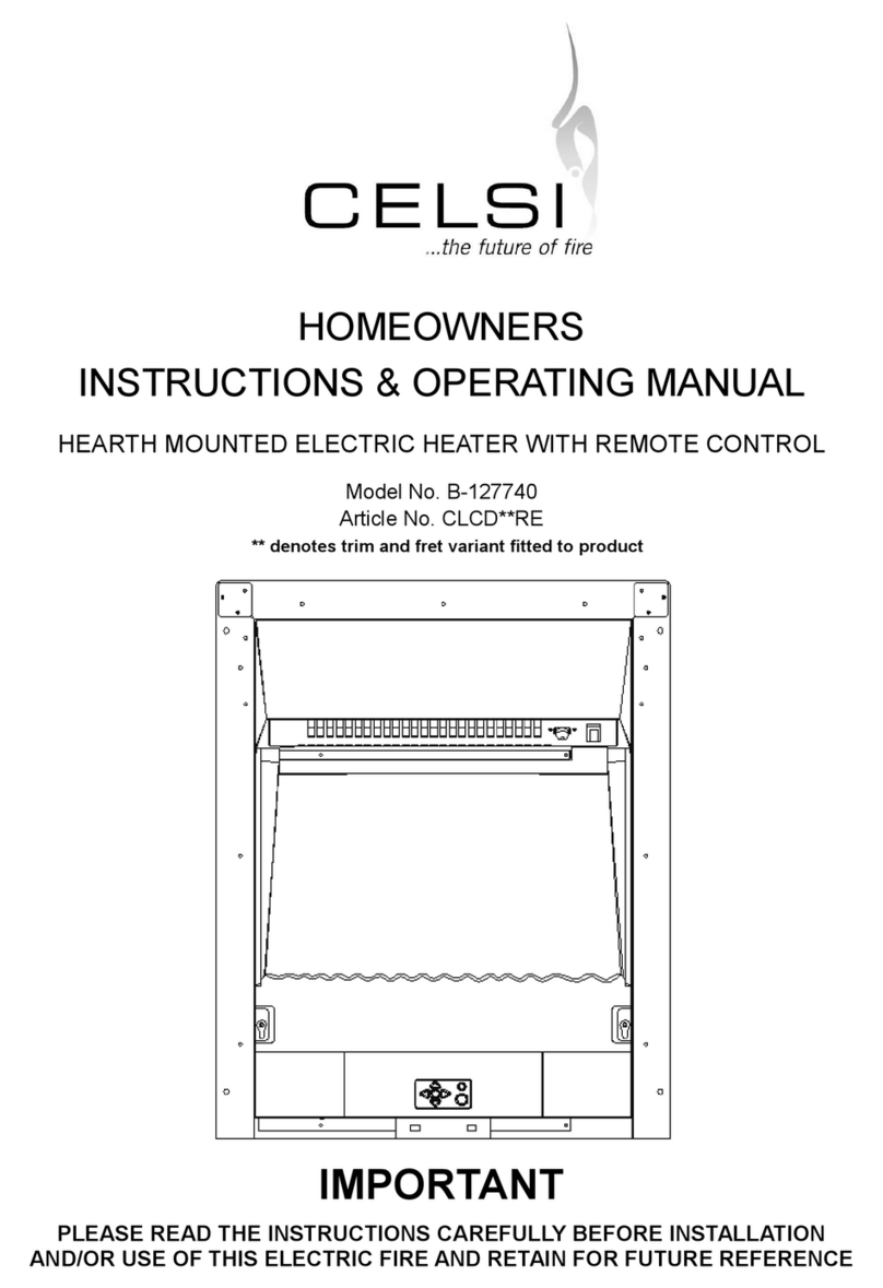 Celsi B-127740 Homeowner's instructions & operating manual