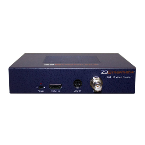 Z3 Technology Z3Stream-SDI-01 User manual
