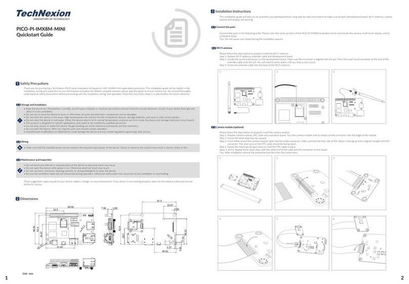 TechNexion PICO-PI-IMX8M-MINI User manual