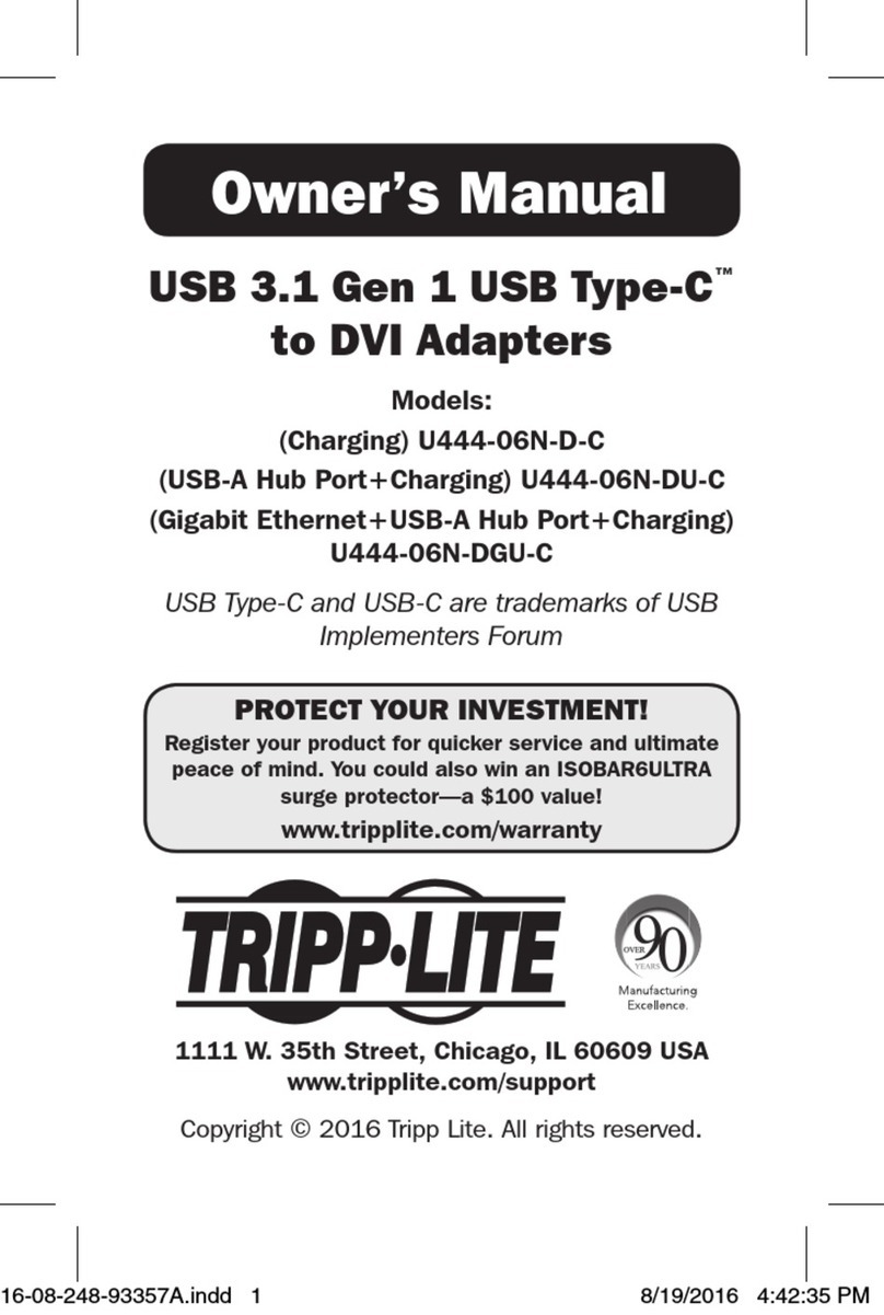 Tripp Lite U444-06N-DU-C User manual