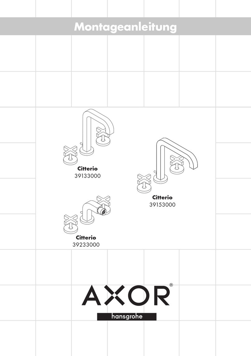 Hans Grohe Axor Citterio 39133000 User manual