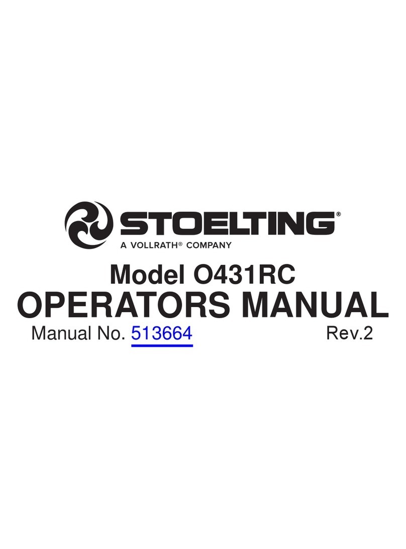 Vollrath STOELTING O431RC Operator's manual