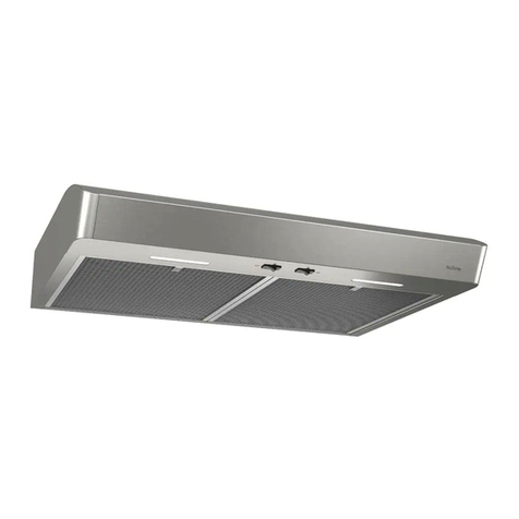 NuTone AVDF1 Series Installation use and care manual