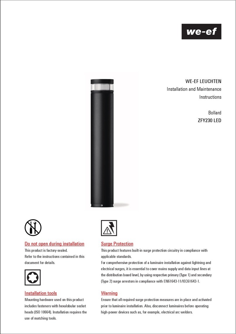 WE-EF ZFY230 LED Installation and maintenance instructions