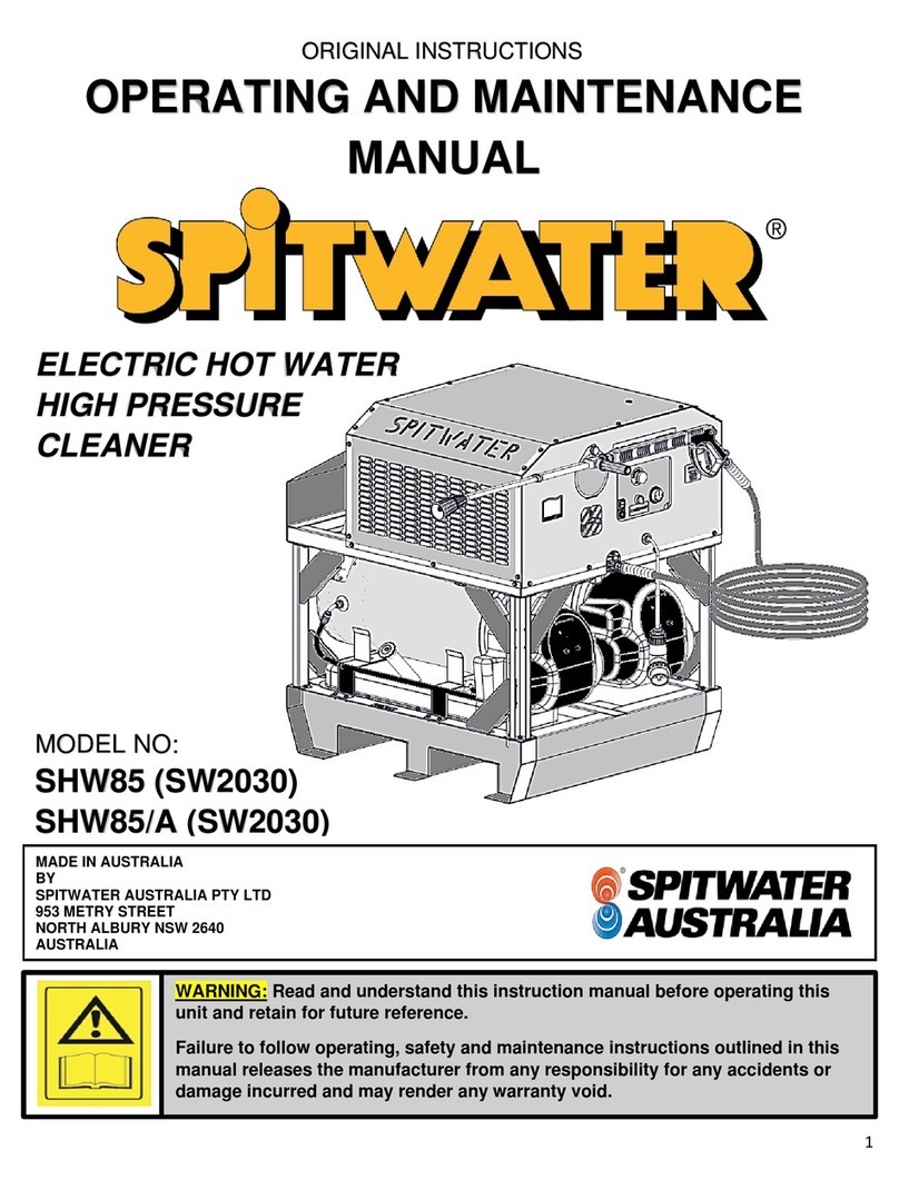 Spitwater SHW85 Operating instructions Spitwater SHW85 Operating instructions